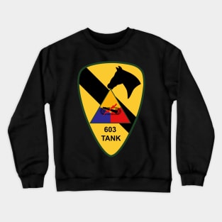 603rd Medium Tank Co  - 1st Cav wo Txt Crewneck Sweatshirt